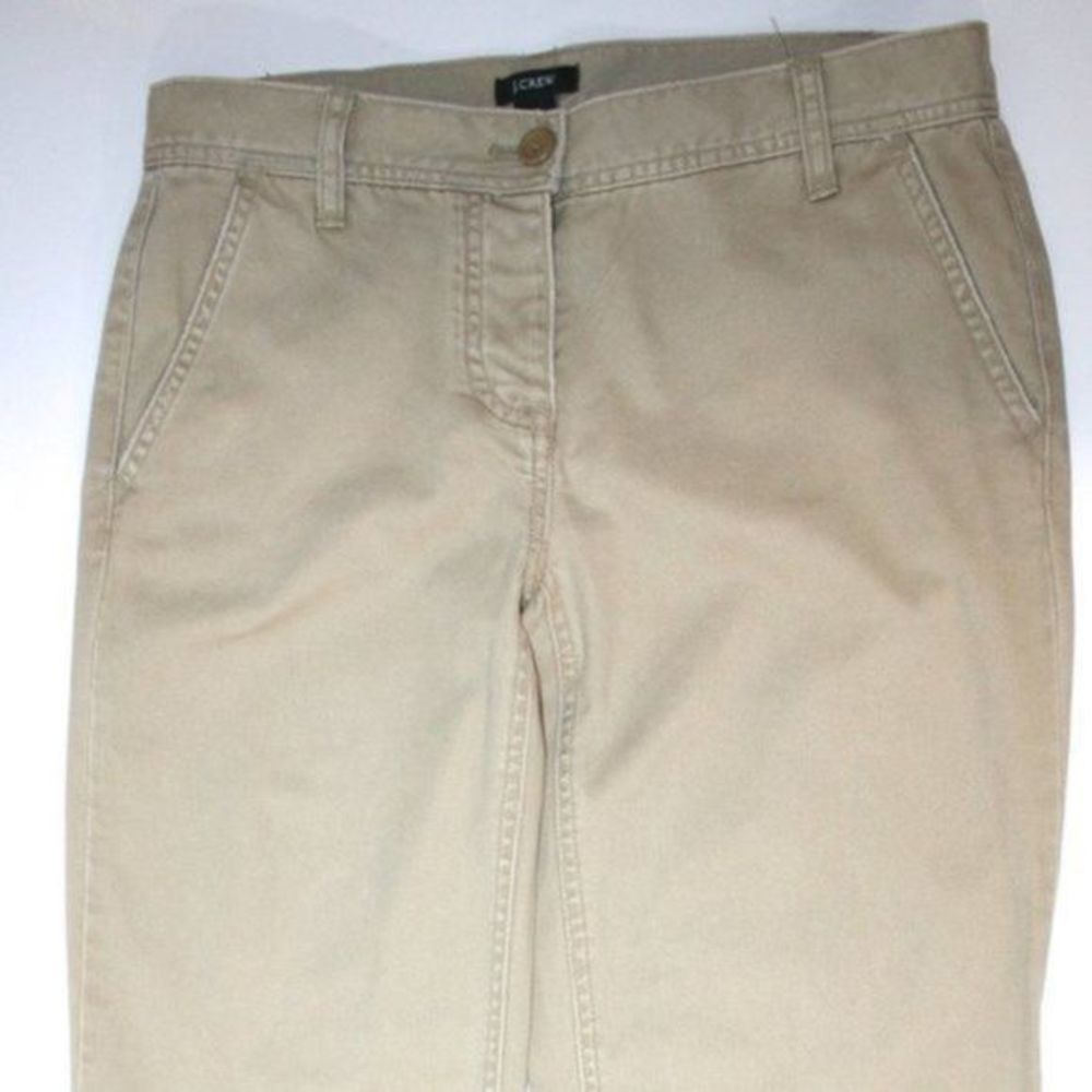 J.CREW KHAKI LOW FIT BUTTON FLY STRAIGHT LEG SIZE